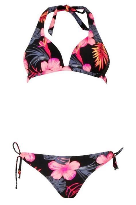 Moulded Push Up Triangle Bikini Set